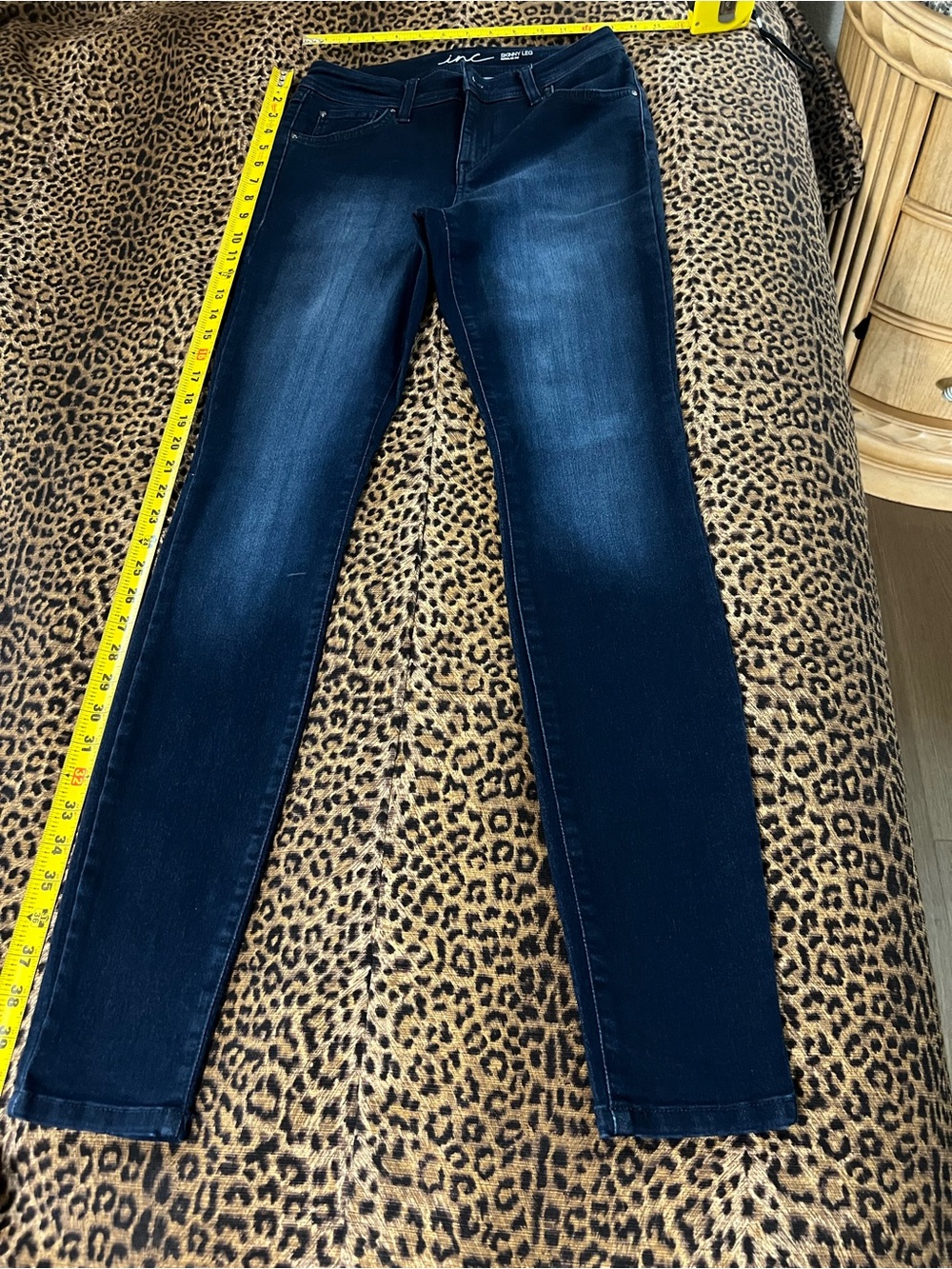 INC International Concepts Dark Blue Skinny Jeans
